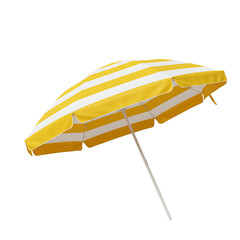 yellow beach umbrella
