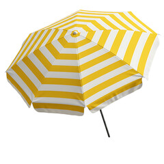 yellow beach umbrella