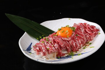 food, japanese cuisine, delicious, raw beef