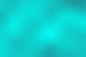 Soft Blue turquoise foil glass texture background. Abstract gradient bright light reflection and...