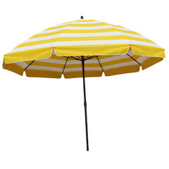 yellow beach umbrella