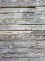 a wall built of old wood