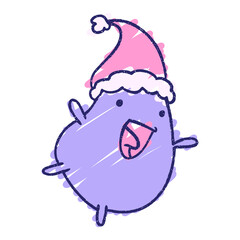 christmas sprout in bright neon color