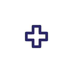 Fototapeta premium plus symbol icon in bright neon color