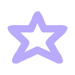 star shape symbol icon in bright neon color