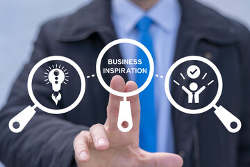 Business Inspiration Motivation Leadership Ideas Development Collaboration Concept. Business person...