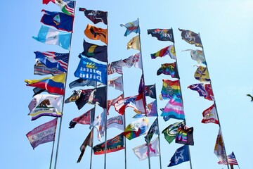 Obraz premium flags at the fair