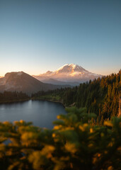 Mount Rainier above Lake