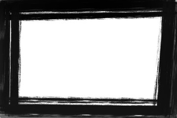 ink frame container on transparent background