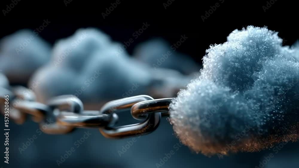 Aufkleber an abstract representation of firewall barriers and secure clouds illustrating the vital role of enc