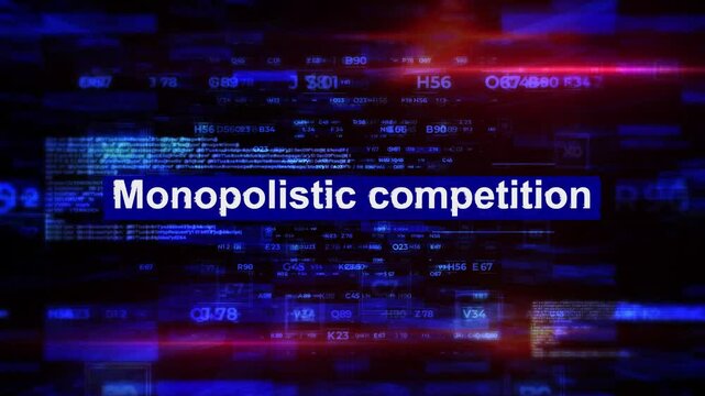Monopolistic competition Words in economics HiTech Backgrounds