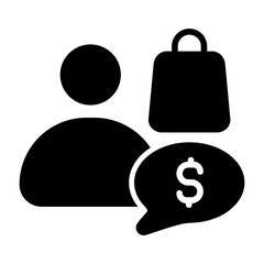 Customer Solid Style Icon