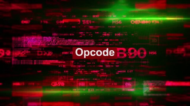 Opcode Words Related to Hacking HiTech Backgrounds