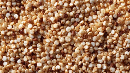 Close-up of a mix of quinoa seeds