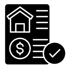Loan Approval  Icon Element For Design
