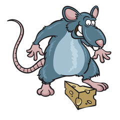 rat vector illustrations. hand drawn. coloring. easy to edit. 