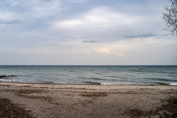 View of the shoreline at Richard's Memorial Park in Mississauga.