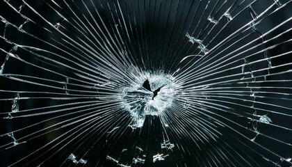 Obraz premium broken glass overlay