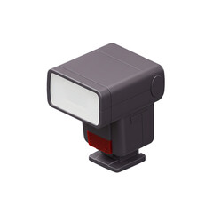 Isometric external camera flash equipment