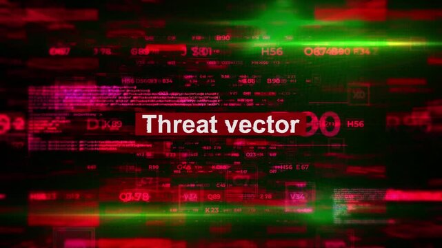Threat vector Words Related to Hacking HiTech Backgrounds
