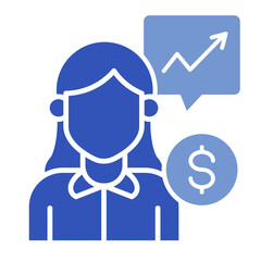 Financial Advisor  Icon Element For Design
