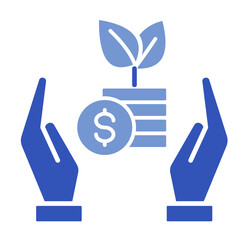Microfinance Institution  Icon Element For Design
