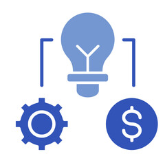 Financial Innovation  Icon Element For Design