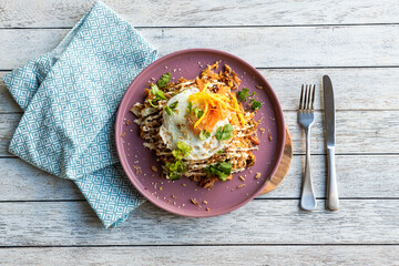 Tasty Morning Egg Scramble With Toppings