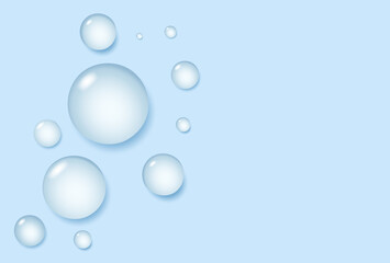 Gel serum texture. Clear skin care liquid drops. Cosmetic product swatch isolated