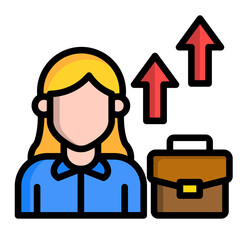 Women Entrepreneurs  Icon Element For Design
