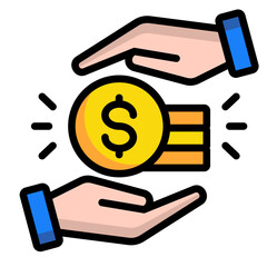 Savings Account  Icon Element For Design
