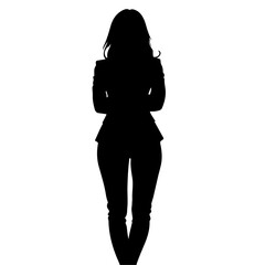 Girl silhouette, Vector Design