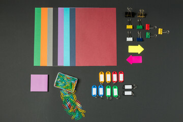 Colorful Supplies Arranged for Creative Projects