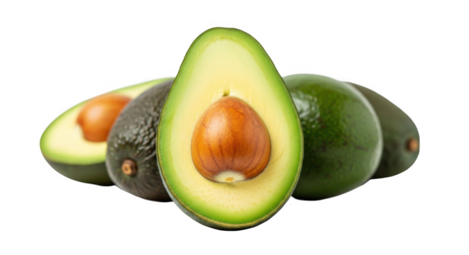 Segar Hijau Alpukat Makanan Sehat Buah Tropis Alami PNG