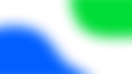 Aesthetic abstract element of green and blue color gradient blurred on a transparent background