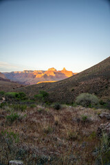 sunrise in the mountains