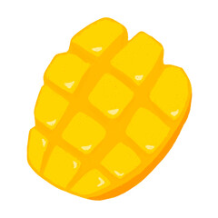 mango Fruit 망고 신선한 과일 손그림 일러스트