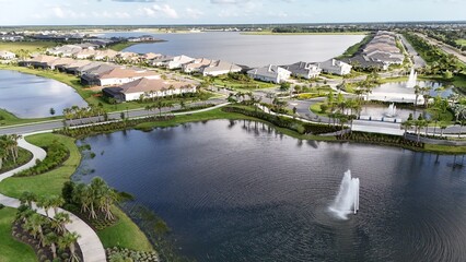 Lakewood Ranch neighborhoods have an planned storm runoff lake drainage system