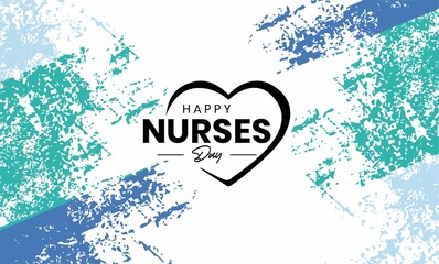 Happy Nurses Day abstract card, Thank You Nurses. Vector ilustration