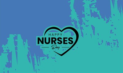 Happy Nurses Day abstract card, Thank You Nurses. Vector ilustration