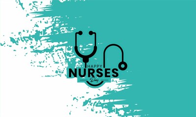 Happy Nurses Day abstract card, Thank You Nurses. Vector ilustration