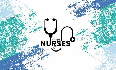 Happy Nurses Day abstract card, Thank You Nurses. Vector ilustration