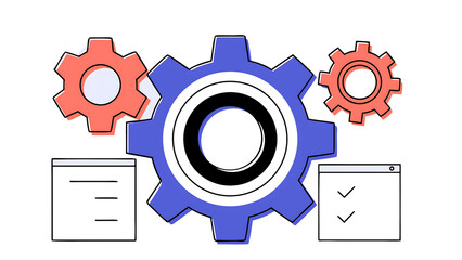 3d cogwheel gear icon engineering technical support system update setup and optimization setting symbols cartoon design element isolated on white background 3d vector illustration 57344391 1