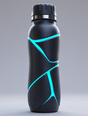blue plastic bottle