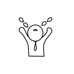 上を向いて泣くサラリーマン