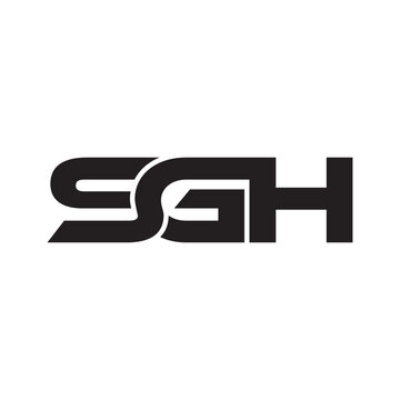 Modern Triple Initial Monogram Logo Design &ndash; Bold Minimal Typography Icon SGH