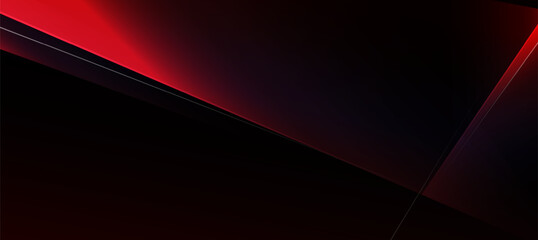 Abstract Red And Black Geometric Lines on dark Background