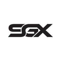 Modern Triple Initial Monogram Logo Design – Bold Minimal Typography Icon SGX