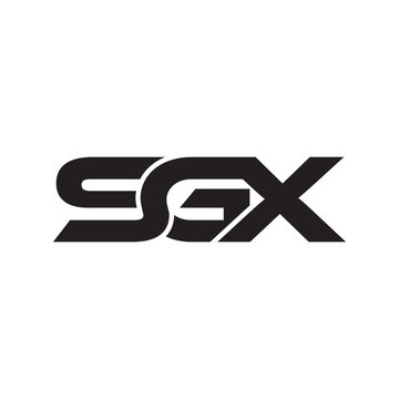 Modern Triple Initial Monogram Logo Design &ndash; Bold Minimal Typography Icon SGX