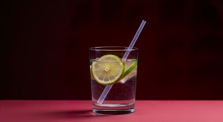 Fototapeta premium An elegant summer drink composition for a bar or restaurant menu